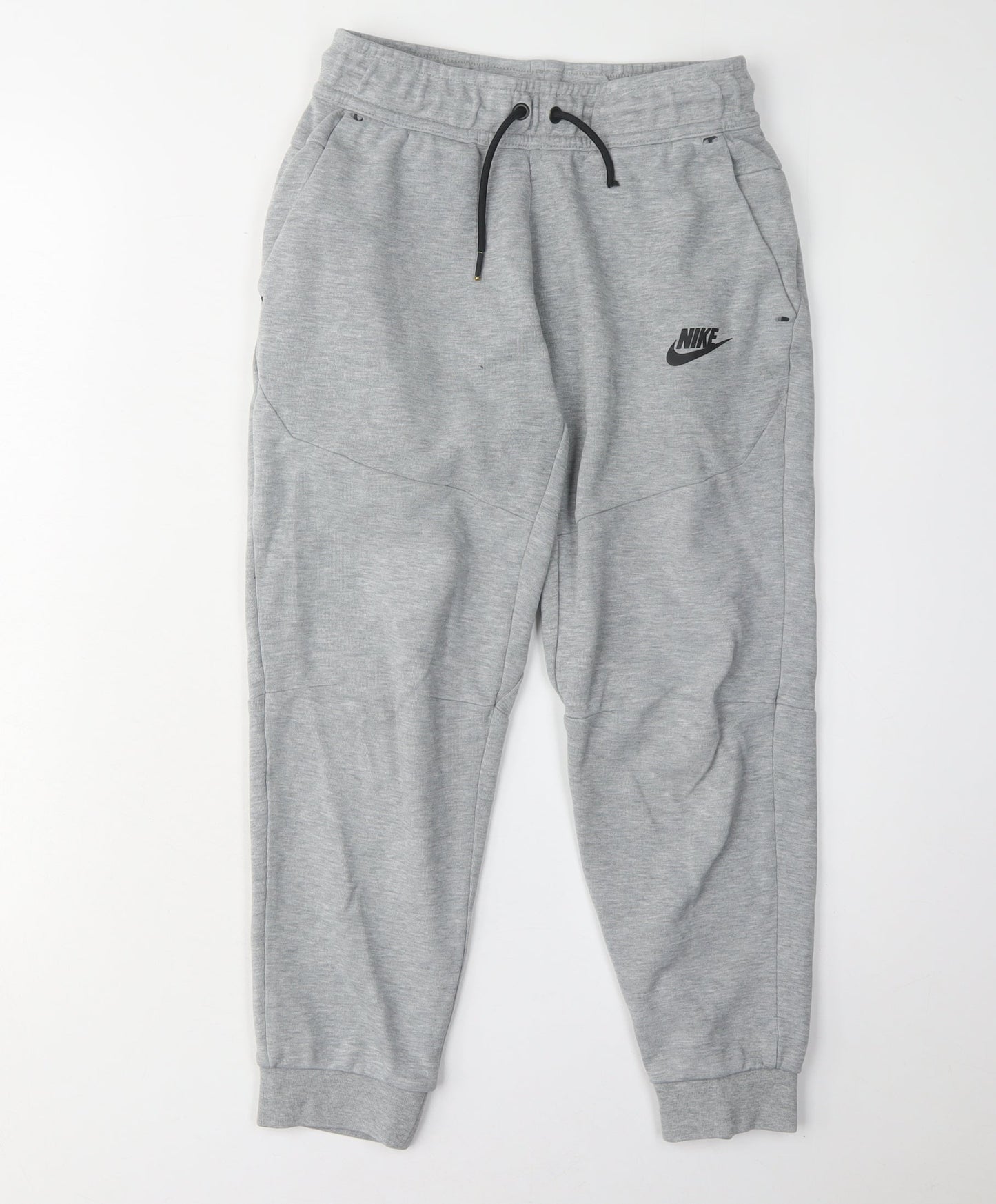 Nike Boys Grey Jogger Trousers, M, Elastic Waist, Activewear