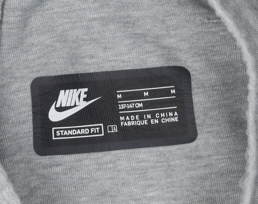 Nike Boys Grey Jogger Trousers, M, Elastic Waist, Activewear