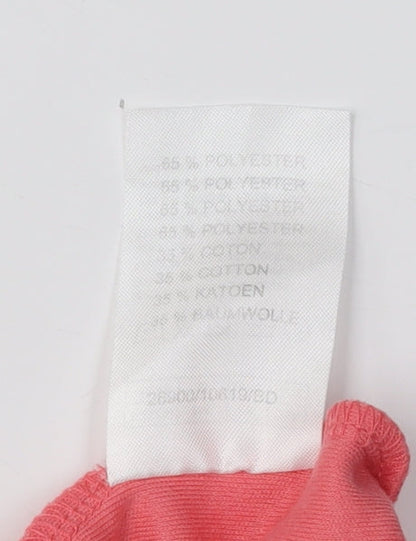 Damart Women's Pink Sequin V-Neck T-Shirt Size 16