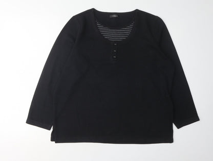 Womens UK Size M BM Black Basic T-Shirt