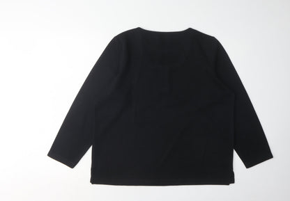 Womens UK Size M BM Black Basic T-Shirt