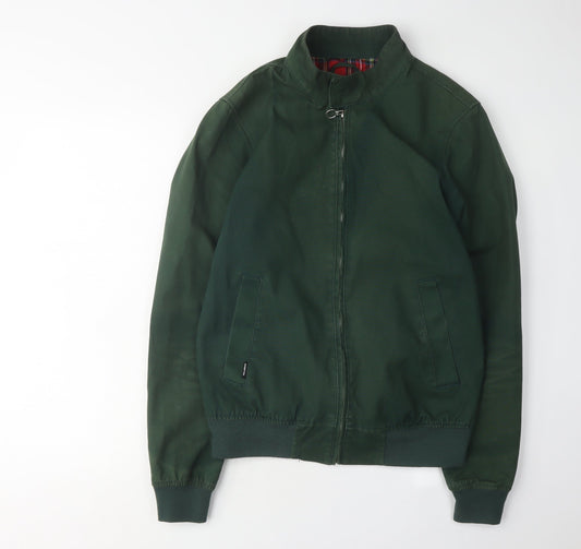 Mens UK Size S Pull & Bear Green Basic Jacket