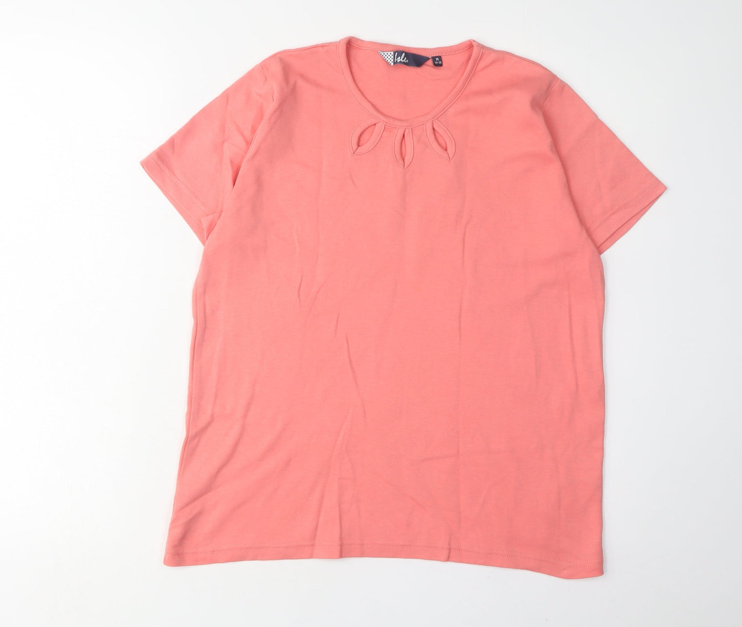 Isla Women's Pink T-Shirt, Size M, Round Neck