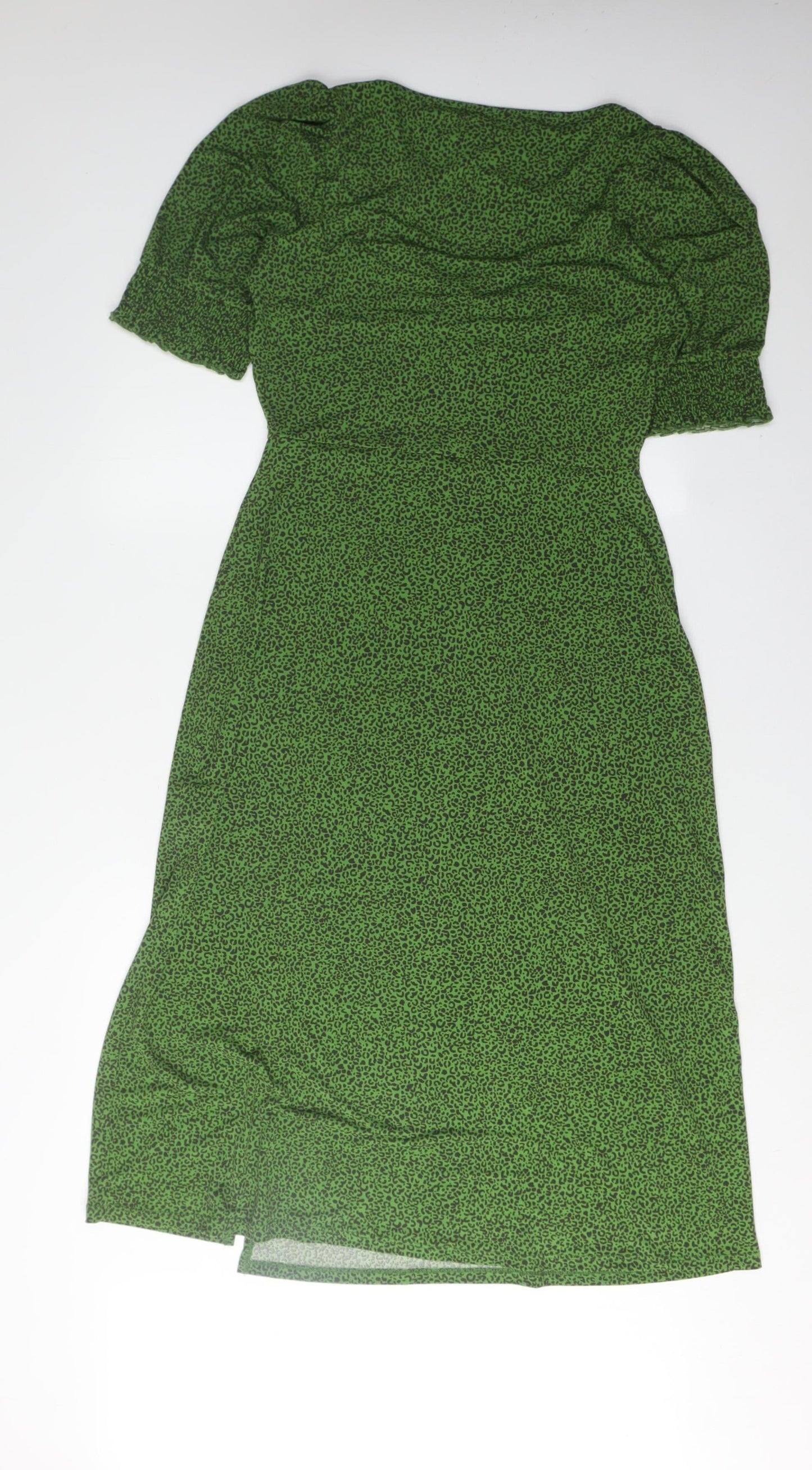 Oasis Women's Green Midi Bodycon Dress, Size M