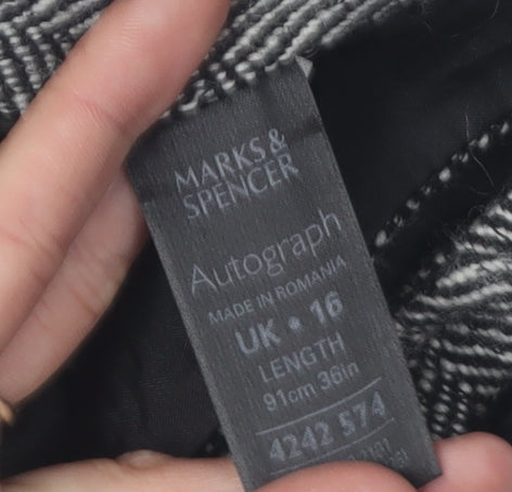 Marks & Spencer Women's Long A-Line Herringbone Skirt