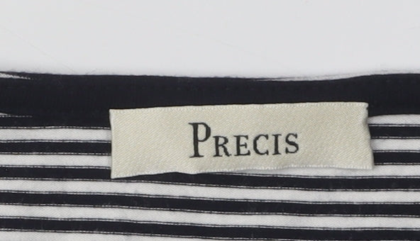 Womens UK Size L Precis Black Wrap T-Shirt
