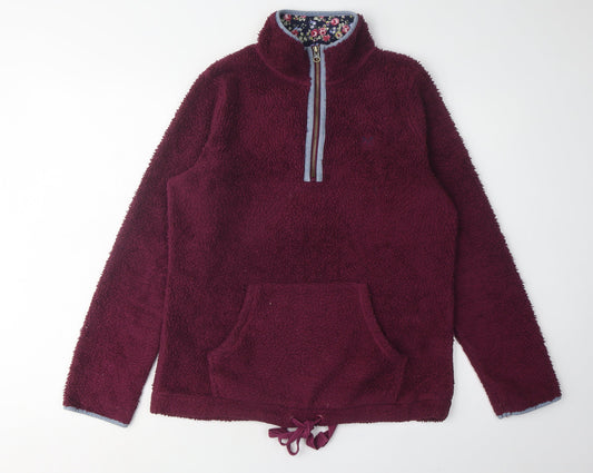 Additional front view of Crew Clothing Women's Purple Fleece Sweatshirt, size 12