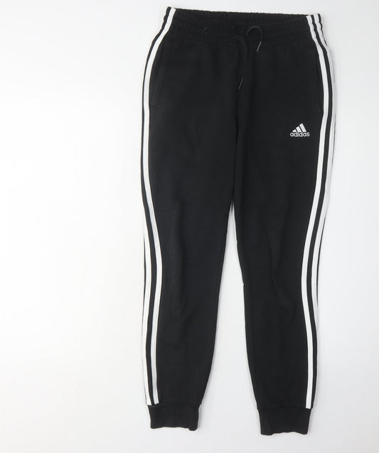 Womens UK Size XS adidas Regular Fit Jogger Black Trousers