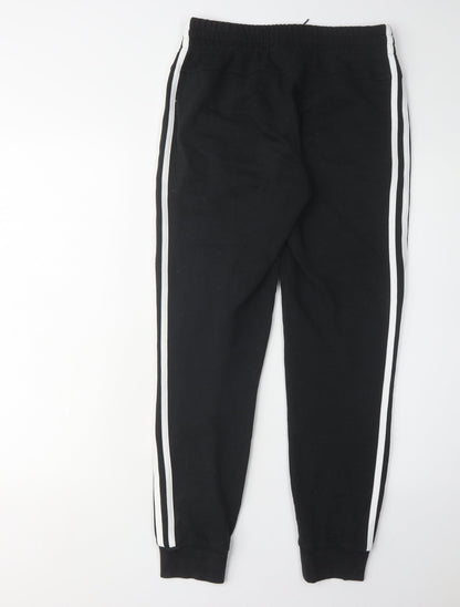 Womens UK Size XS adidas Regular Fit Jogger Black Trousers
