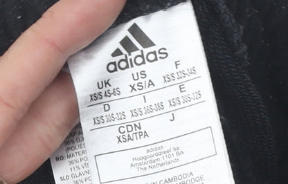 Womens UK Size XS adidas Regular Fit Jogger Black Trousers