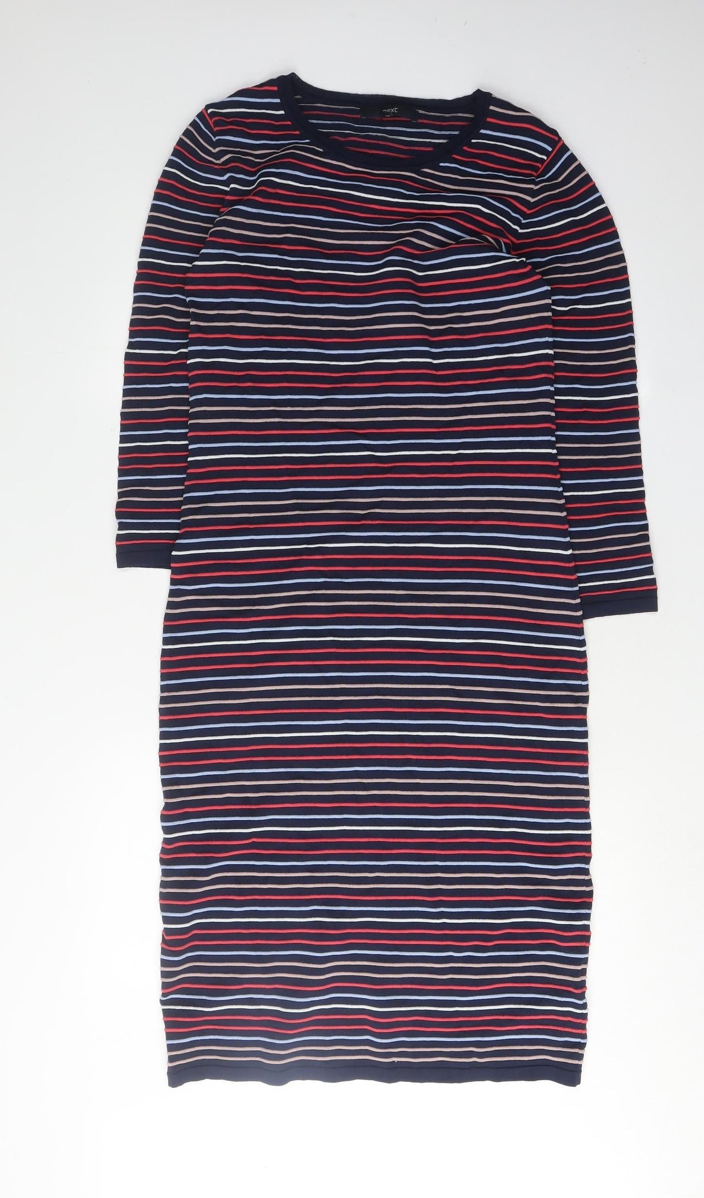 Next Women's Multicoloured Striped Dress Size 14