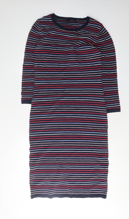 Next Women's Multicoloured Striped Dress Size 14