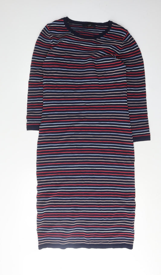 Next Women's Multicoloured Striped Dress Size 14