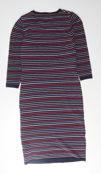 Next Women's Multicoloured Striped Dress Size 14