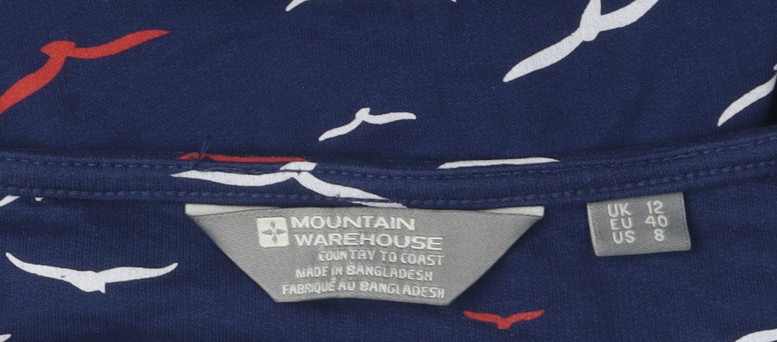 Mountain Warehouse Women's Blue Animal Print Dress 12