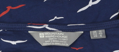 Mountain Warehouse Women's Blue Animal Print Dress 12