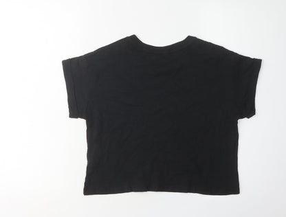 Womens UK Size XS True Religion Black Basic T-Shirt