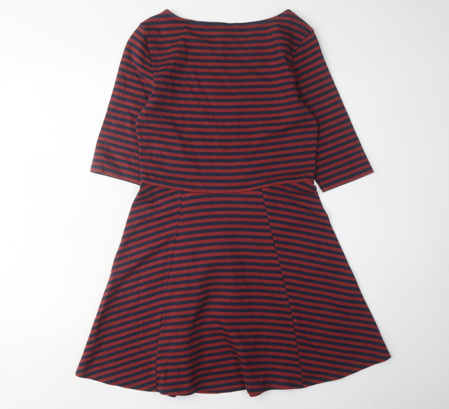 Jack Wills Women's Multicoloured Stripe Dress Size 12