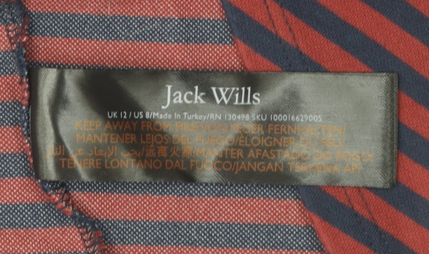 Jack Wills Women's Multicoloured Stripe Dress Size 12