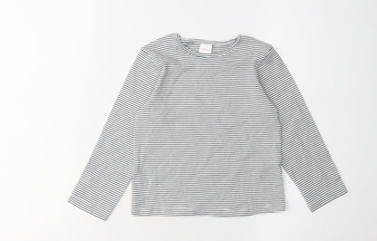 Next Girls Black Striped T-Shirt 3-4 Years