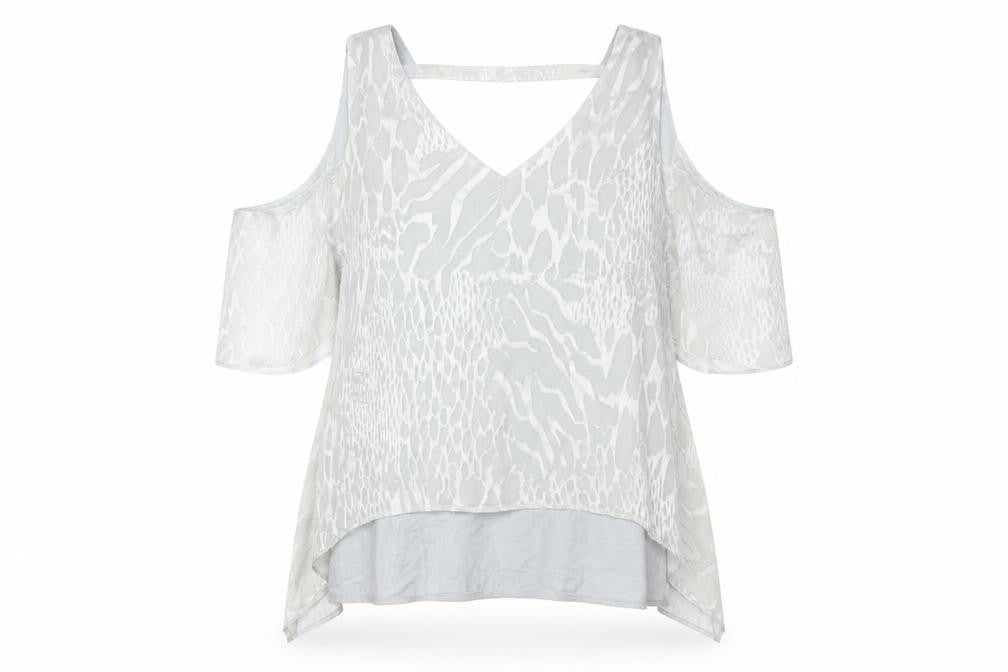 Womens UK Size 28 Live Unlimited London White Basic Blouse