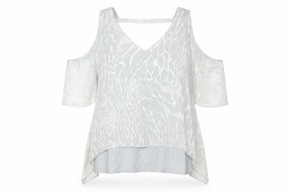 Womens UK Size 28 Live Unlimited London White Basic Blouse