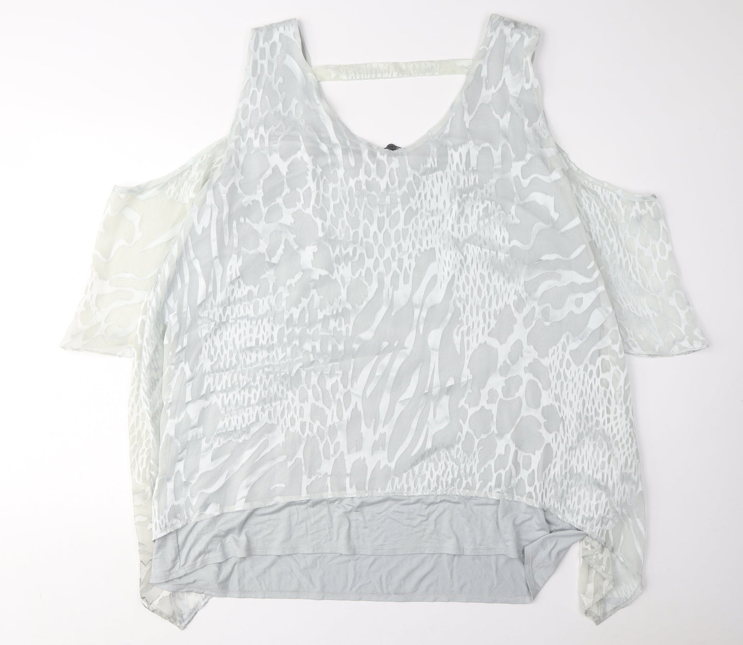 Womens UK Size 28 Live Unlimited London White Basic Blouse