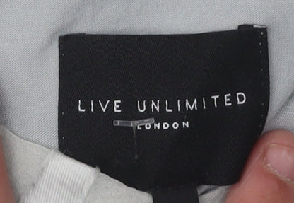 Womens UK Size 28 Live Unlimited London White Basic Blouse