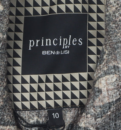 Womens UK Size 10 Principles by Ben de Lisi Grey Pea Coat