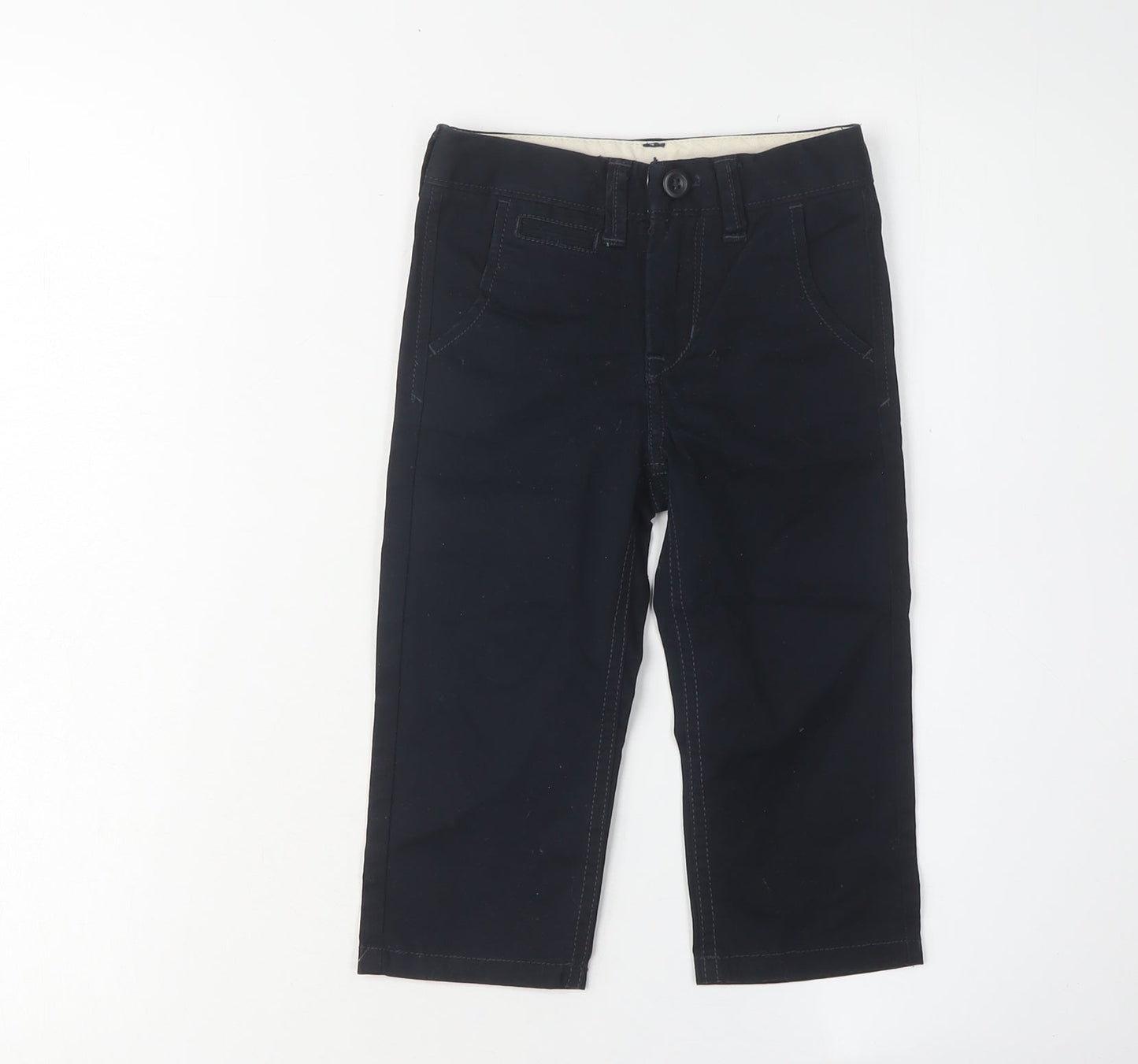 BabyGap Boys Black Chino Trousers, 2 Years, Cotton, Adjustable Waist