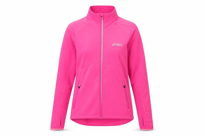 Front view of Asics Women's Pink Activewear Jacket, size S