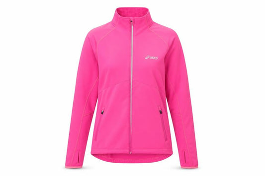 Front view of Asics Women's Pink Activewear Jacket, size S