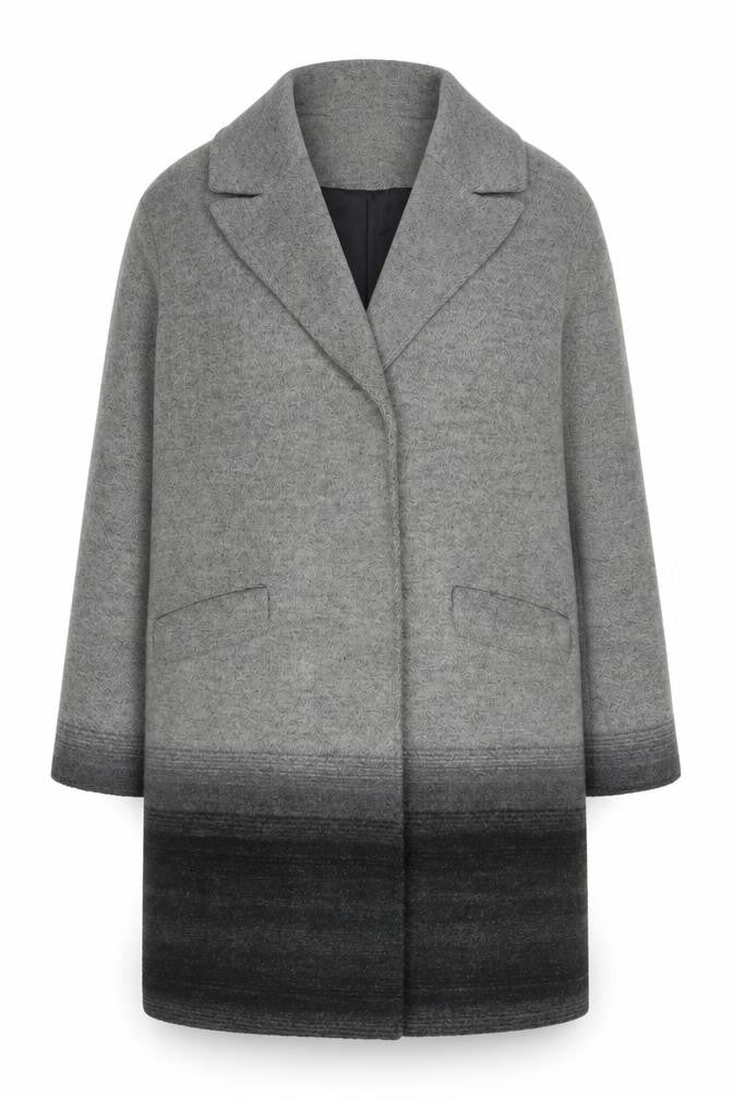 Womens UK Size 16 Linea Grey Overcoat