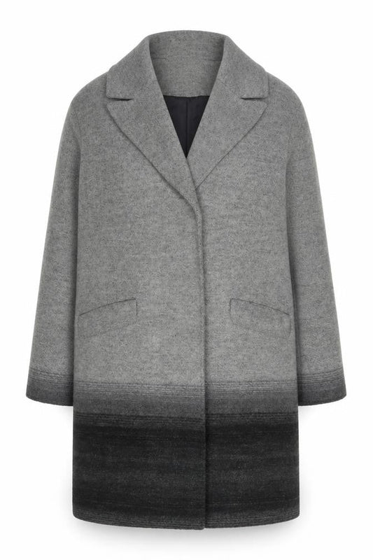 Womens UK Size 16 Linea Grey Overcoat