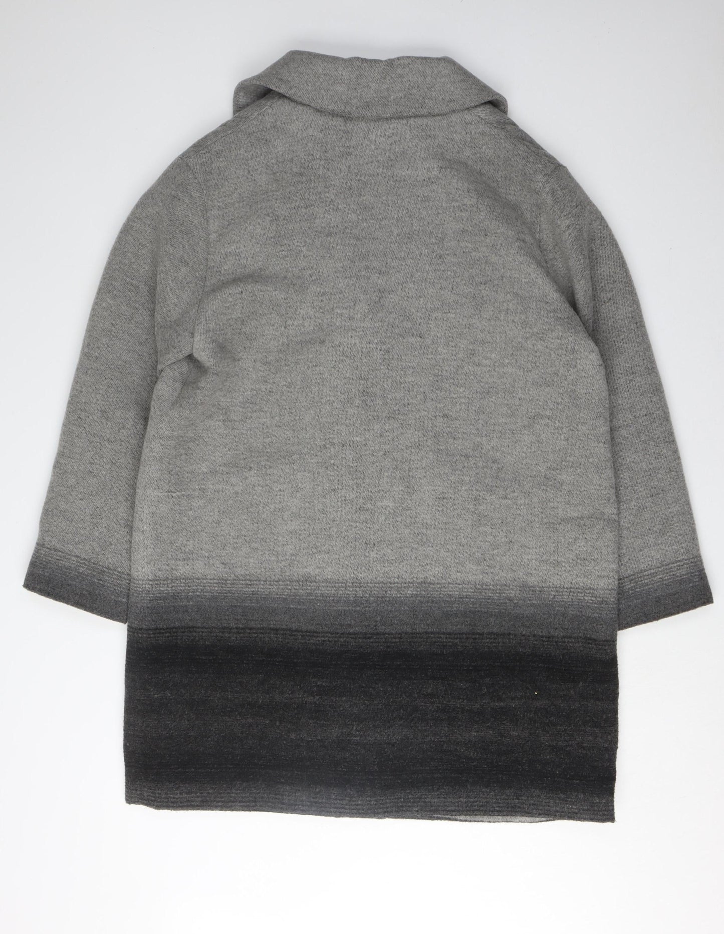 Linea Women's Grey Overcoat, Size 16, Classic Style