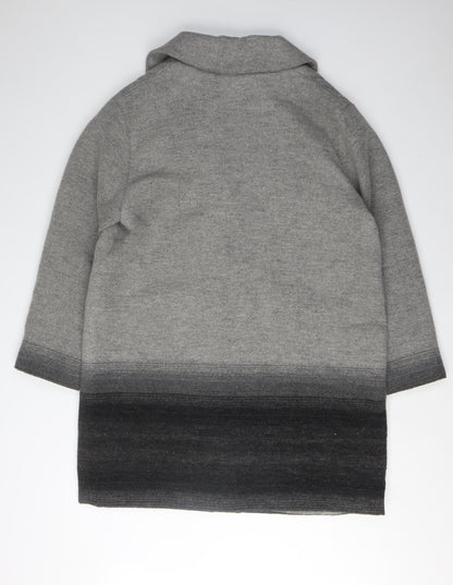 Linea Women's Grey Overcoat, Size 16, Classic Style