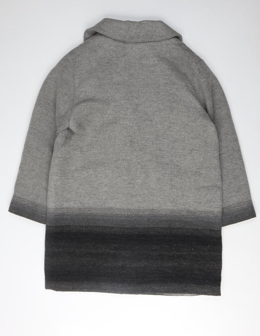 Linea Women's Grey Overcoat, Size 16, Classic Style