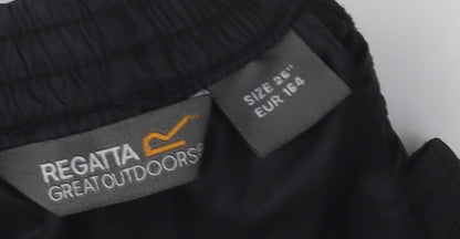 Regatta Boys' Black Rain Trousers, 13 Years, Waterproof