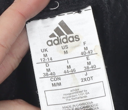 Womens UK Size M adidas Relaxed Fit Jogger Black Trousers