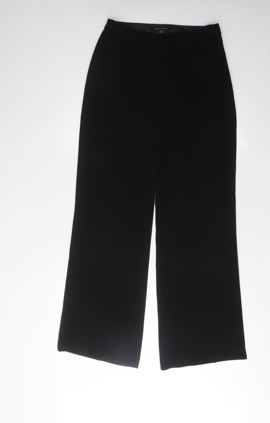 Laura Ashley Women's Black Straight Trousers Size 8