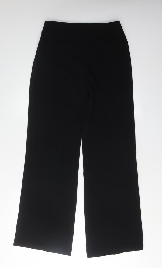 Laura Ashley Women's Black Straight Trousers Size 8