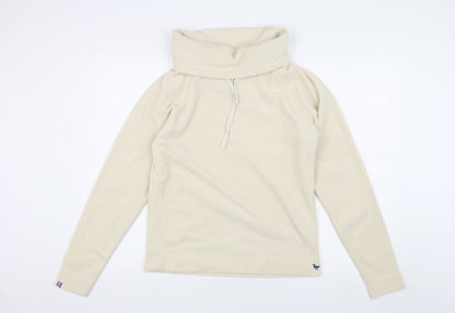 Country Rose Women's Ivory Fleece Pullover Sweatshirt Size S