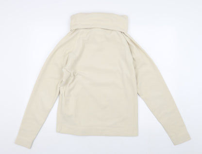 Country Rose Women's Ivory Fleece Pullover Sweatshirt Size S