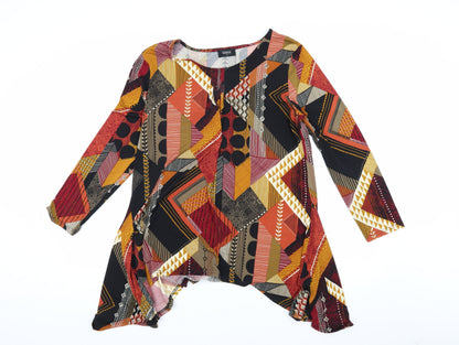 Womens UK Size M Klass Multicoloured Tunic Blouse