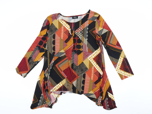Womens UK Size M Klass Multicoloured Tunic Blouse