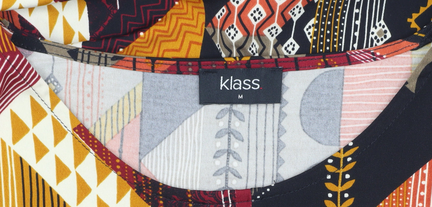 Womens UK Size M Klass Multicoloured Tunic Blouse