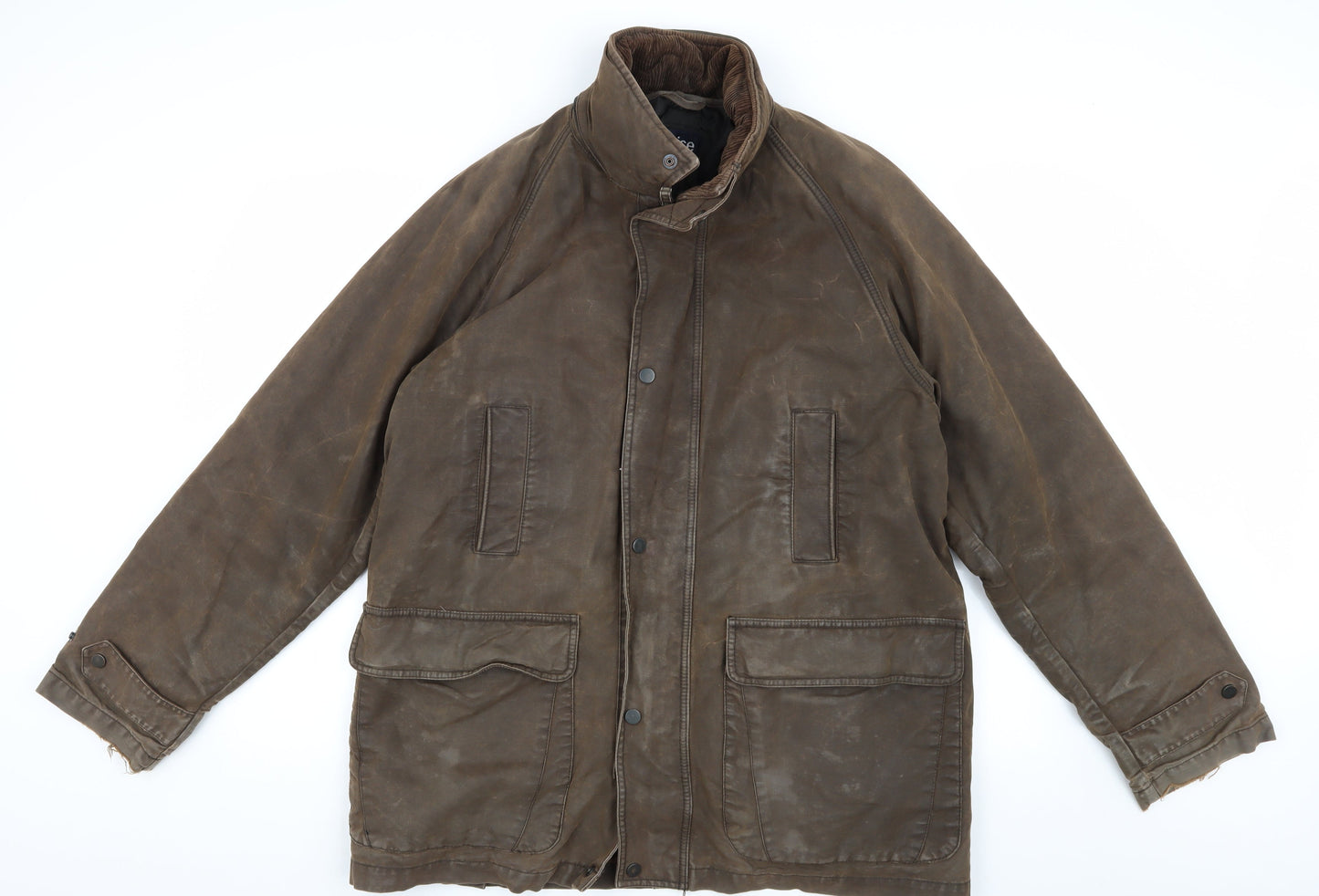Mens UK Size M Guise Brown Overcoat