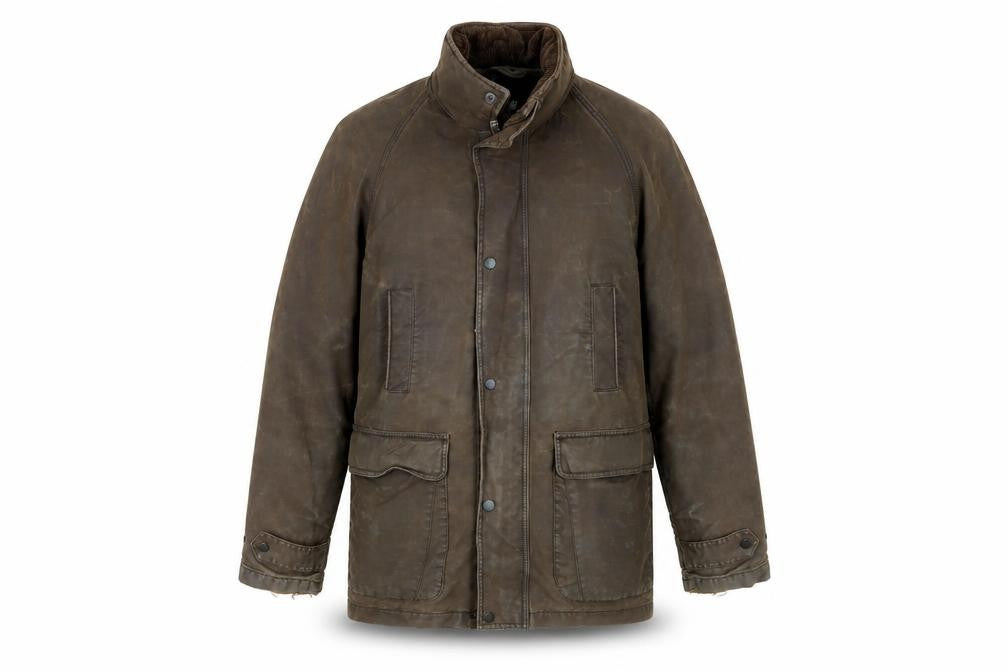 Mens UK Size M Guise Brown Overcoat