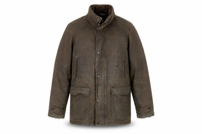 Mens UK Size M Guise Brown Overcoat