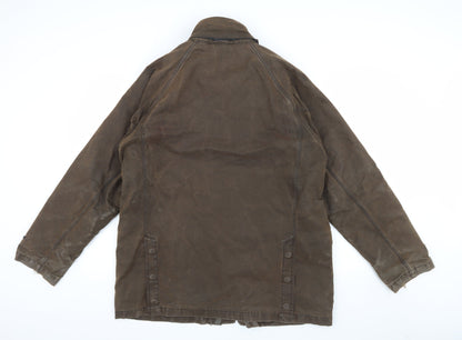 Mens UK Size M Guise Brown Overcoat